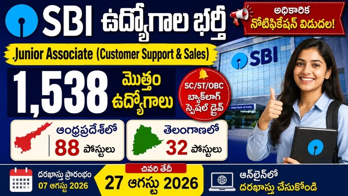 SBI Junior Associate Recruitment